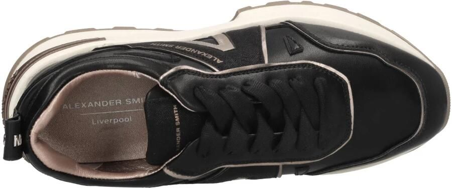 ALEXANDER SMITH Lage Sneakers Dames Liverpool Maat: 39 Materiaal: Leer Kleur: Zwart - Foto 3