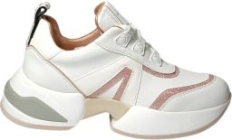 Alexander Smith Witte Roos Marmer Sneakers voor Vrouwen White Dames