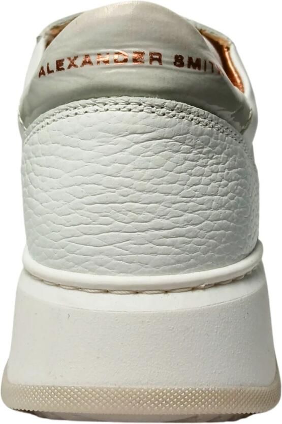 Alexander Smith Leren Sneaker Wit Grijs White Dames - Foto 2