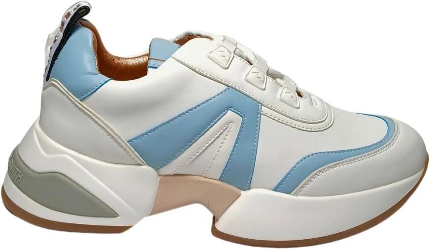 Alexander Smith Moderne Marmer Vrouw Sneaker Wit Blauw White Dames - Foto 2