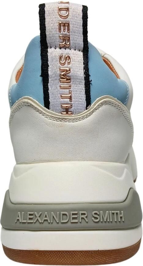 Alexander Smith Moderne Marmer Vrouw Sneaker Wit Blauw White Dames - Foto 3