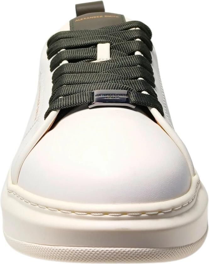 Alexander Smith Witte Militaire Leren Sneaker White Heren - Foto 2