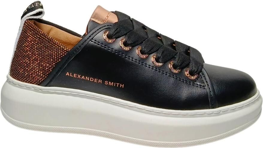 Alexander Smith Leren Sneakers voor Mannen en Vrouwen Black Dames - Foto 2