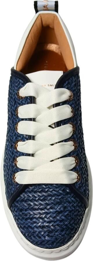 Alexander Smith Blauw Wit Leren Sneaker Blue Dames - Foto 4