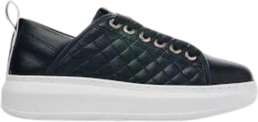 Alexander Smith Polyester Sneaker Zwart Leren Sa stelling