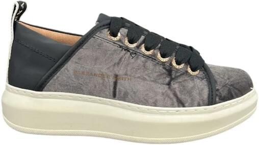 Alexander Smith Polyester Sneakers Grijs Leren Sa stelling