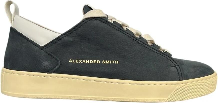 Alexander Smith Polyester Sneakers in Grijs Leer