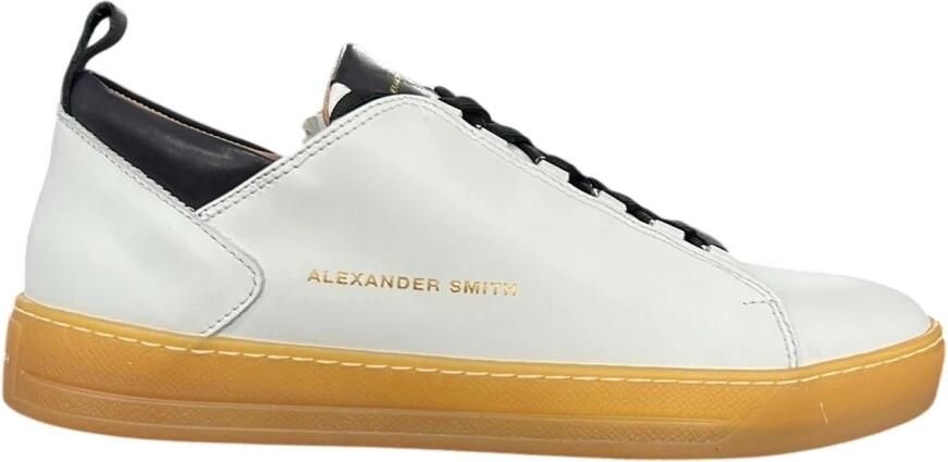 Alexander Smith Polyester Sneakers Zwart Leren Sa stelling