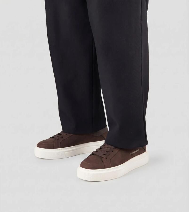 Eleventy Lage sneakers van hertenleer - Foto 4