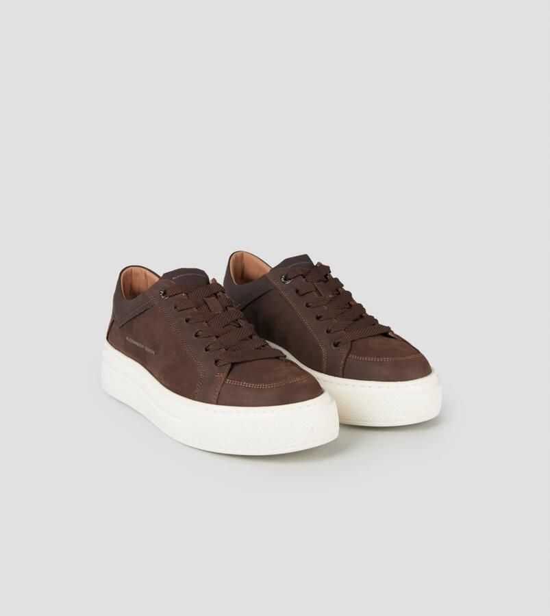 Eleventy Lage sneakers van hertenleer - Foto 5