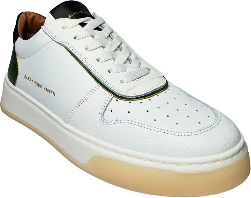 Alexander Smith Witte Groene Sneaker White Heren - Foto 2