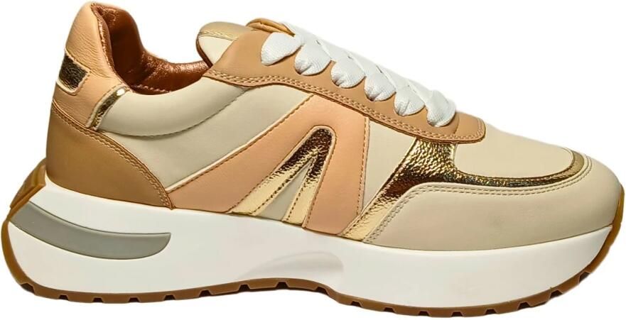 Alexander Smith Ivory Cognac Runner Sneakers White Dames - Foto 3