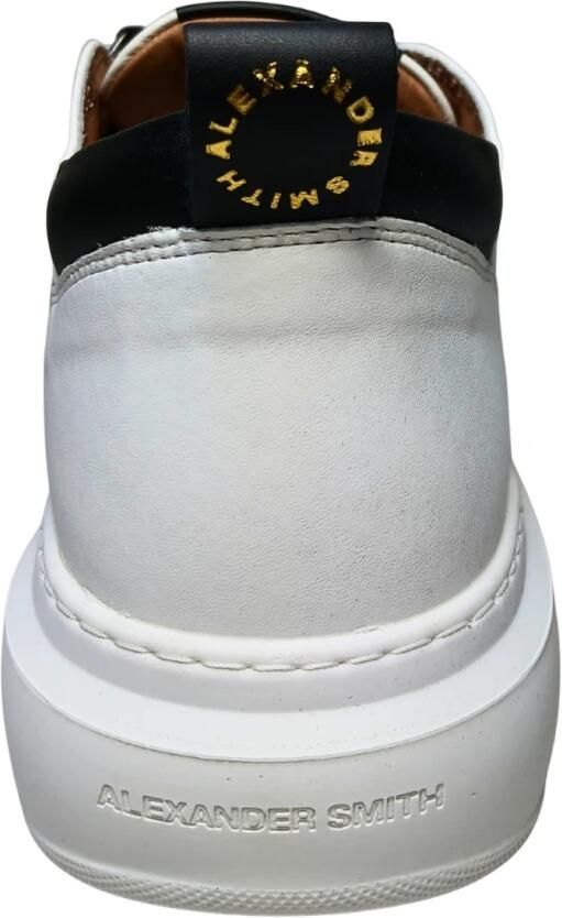 Alexander Smith Wembley Wit Zwart Leren Sneakers White Heren - Foto 3