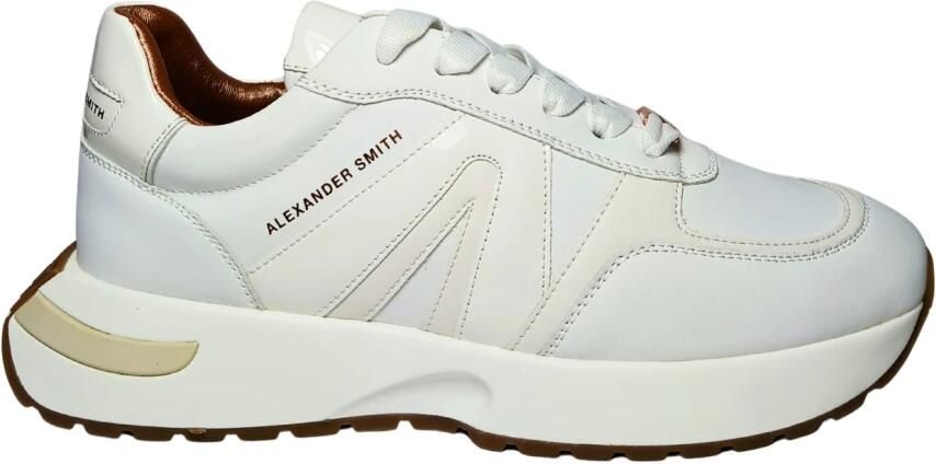Alexander Smith Witte leren sneaker voor vrouwen White Dames - Foto 3