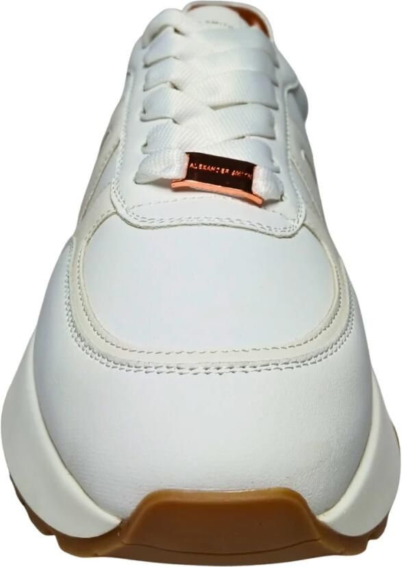 Alexander Smith Witte leren sneaker voor vrouwen White Dames - Foto 2