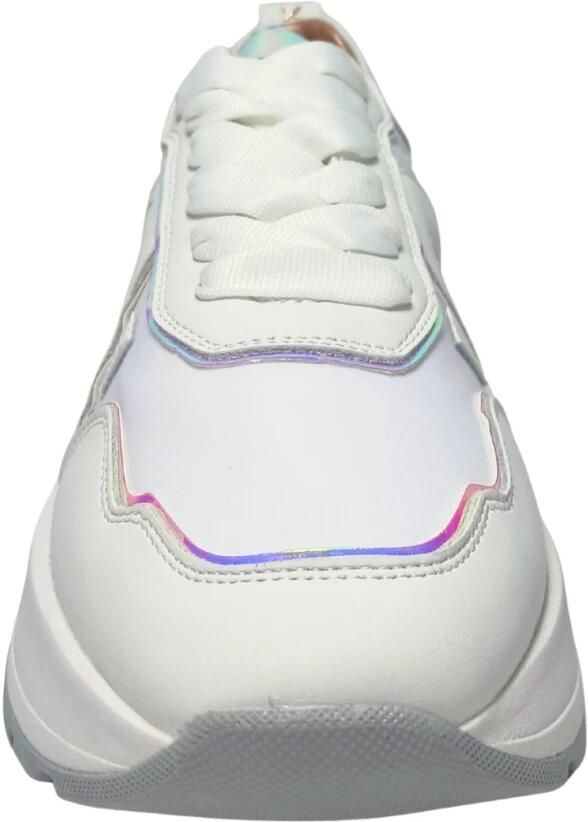 Alexander Smith Witte leren sneakers met blauwe details White Heren - Foto 11