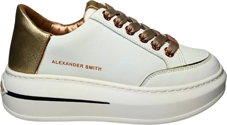 Alexander Smith Witte Koperen Sneakers Lancaster Gate Stijl White Dames - Foto 2