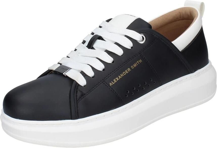 Alexander Smith Heren Synthetisch Leren Sneakers Black Heren - Foto 2