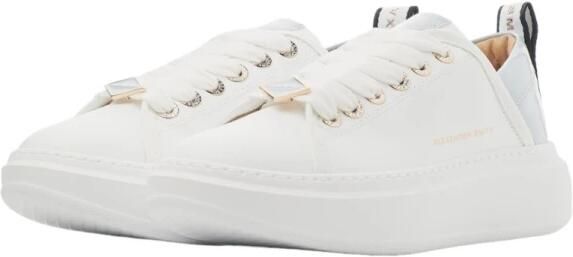 Alexander Smith Witte leren sneakers met blauwe details White - Foto 19
