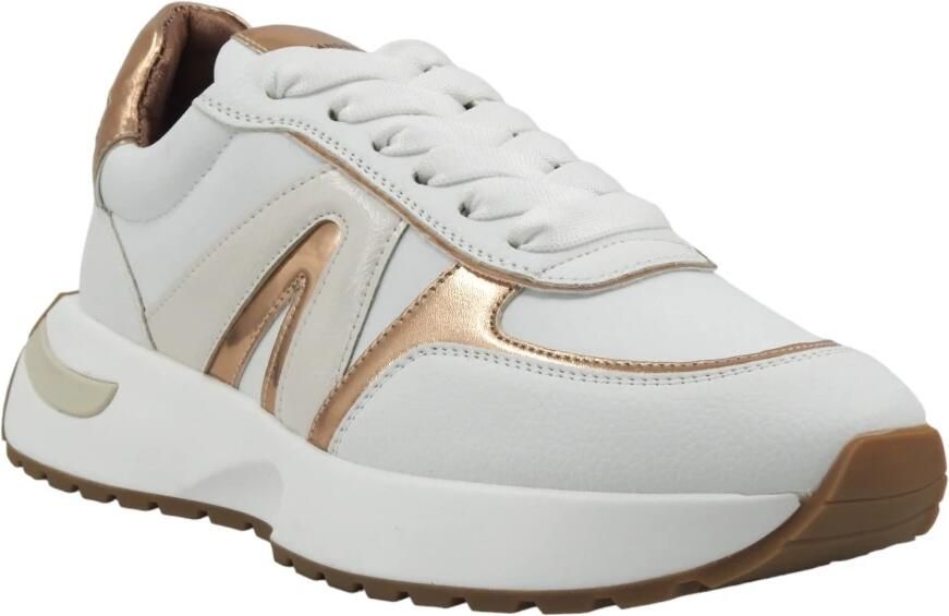 Alexander Smith Wit Koper Hyde Vrouw Sneakers White Dames