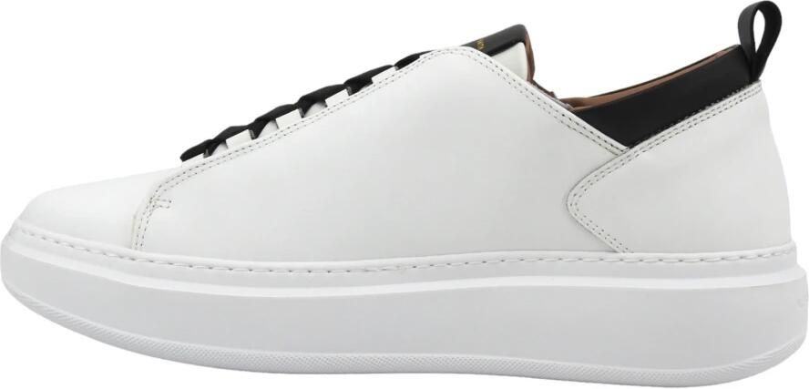 Alexander Smith Wembley Wit Zwart Leren Sneakers White Heren - Foto 2