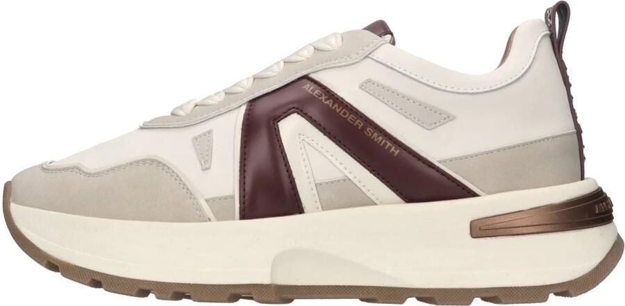 Alexander Smith Liverpool Sneakers Wit Bordeaux