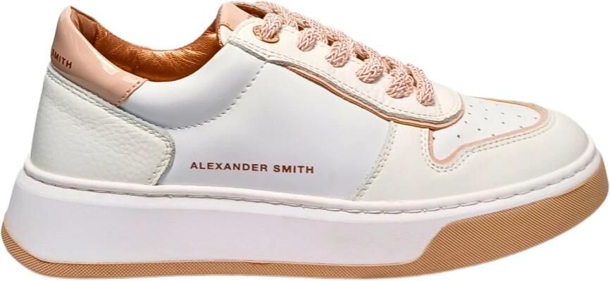 Alexander Smith Witte Nude Leren Sneaker White Dames - Foto 3