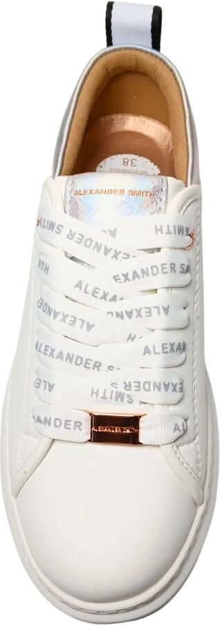Alexander Smith Witte Multisilver Leren Sneaker White Dames - Foto 3
