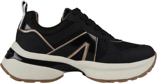 Alexander Smith Victoria Donna in zwart leer en spiegeldetails