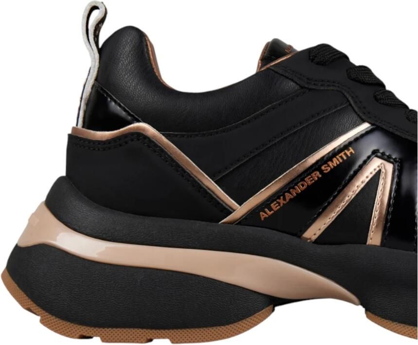 ALEXANDER SMITH Lage Sneakers Dames Victoria Maat: 38 Materiaal: Leatherlook Kleur: Zwart - Foto 2