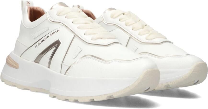 ALEXANDER SMITH Lage Sneakers Dames 2047 Leer Wit - Foto 3