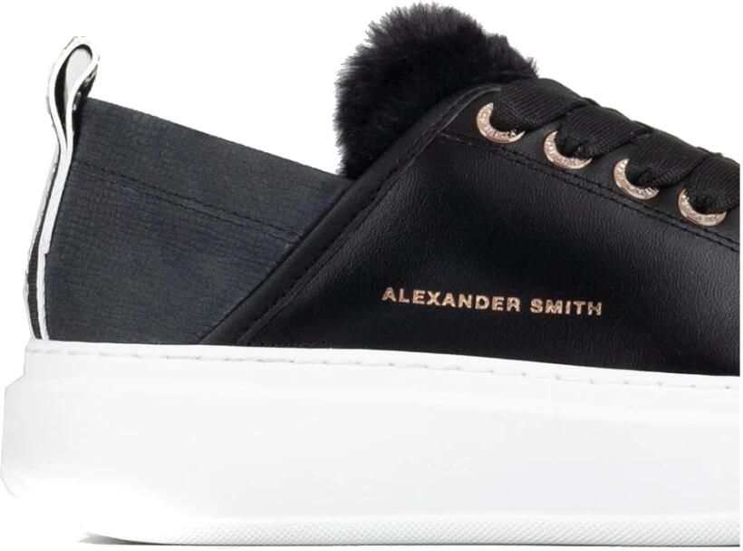 Alexander Smith Low-Top Sneakers Casual Black Trainers in zwart