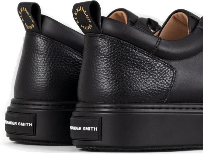 Alexander Smith Zwarte Leren Casual Sneakers