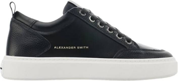 Alexander Smith Zwarte Bond Sneakers voor Mannen Black Heren