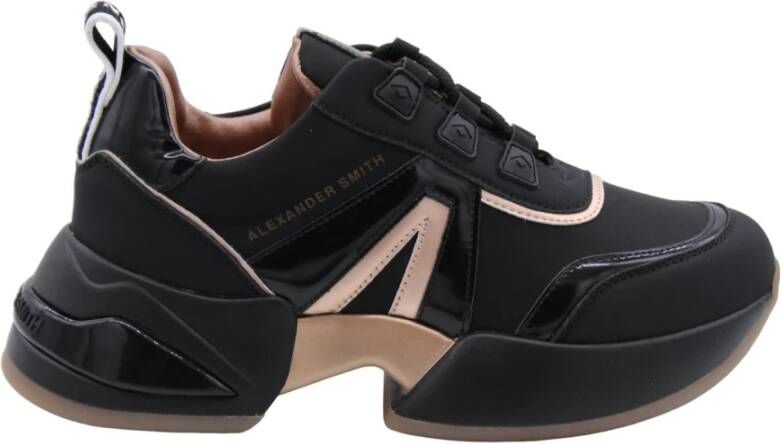 ALEXANDER SMITH Lage Sneakers Dames Marble Woman Maat: 40 Materiaal: Leer Kleur: Zwart