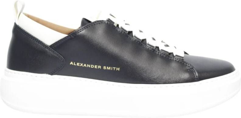 Alexander Smith Blauw Wit Stijlvolle Sneakers Multicolor Heren