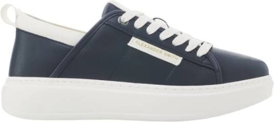 Alexander Smith Blauw Wit Wembley Eco Sneakers Multicolor Heren