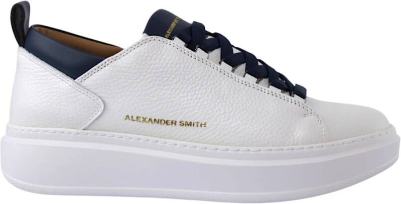 Alexander Smith Blauw Witte Wembley Sneakers
