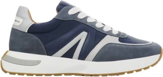 Alexander Smith Blauwe Runner Sneakers Sportieve Stijl Blue Heren