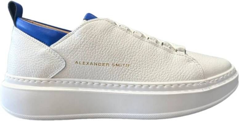 Alexander Smith Blauwe Sneakers met Logo Detail White Heren