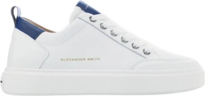 Alexander Smith Bond Bdm3301 Sneakers Wit Blauw White Heren