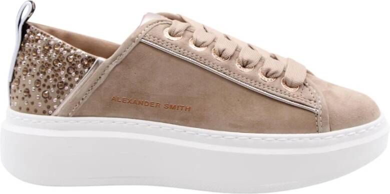 ALEXANDER SMITH Lage Sneakers Dames Wembley Maat: 39 Materiaal: Suède Kleur: Beige