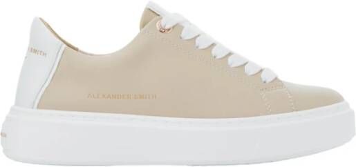 Alexander Smith Donker Beige Witte Sneakers Multicolor Dames