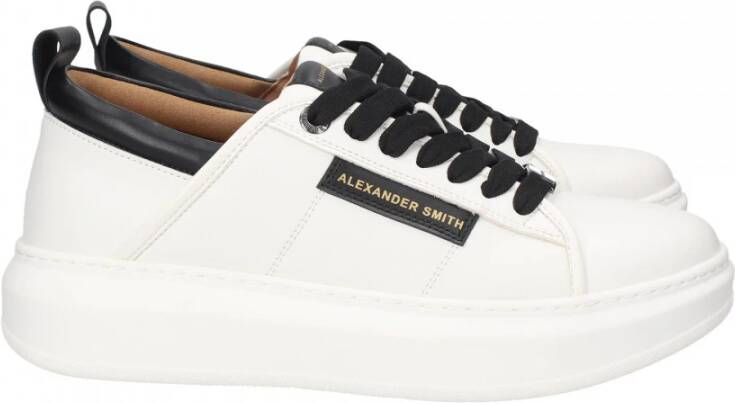 Alexander Smith Eco Sneakers Wit Zwart White Heren