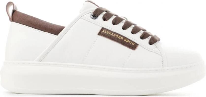 Alexander Smith Eco Wembley Heren Sneaker Wit Bruin White Heren