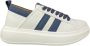Alexander Smith Eco Wembley Leren Sneaker Wit Blauw White Heren - Thumbnail 4