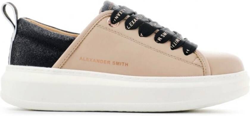 Alexander Smith Eco Wembley Woman Nude Black Sneaker Zwart Dames