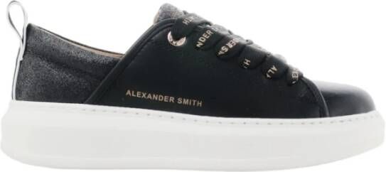 Alexander Smith Eco-Wembley Zwarte Dames Sneakers Zwart Dames