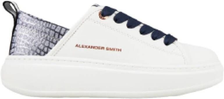 Alexander Smith EcoWembley Sneakers Wit Glans