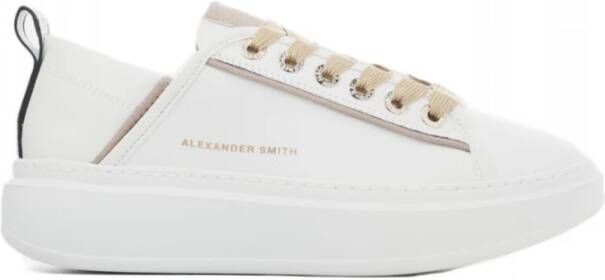 Alexander Smith Glitterige Lage Sneakers Wembley Wit White Dames